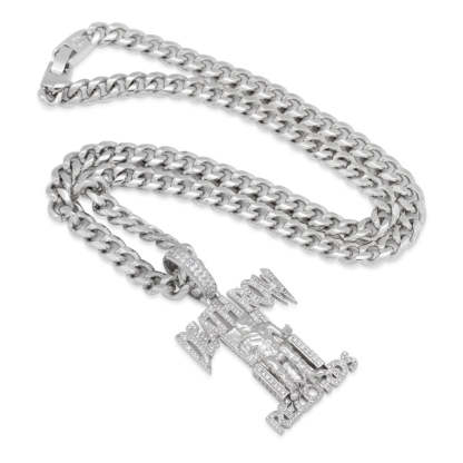Hip Hop Death Row Records - Iced Logo Necklace