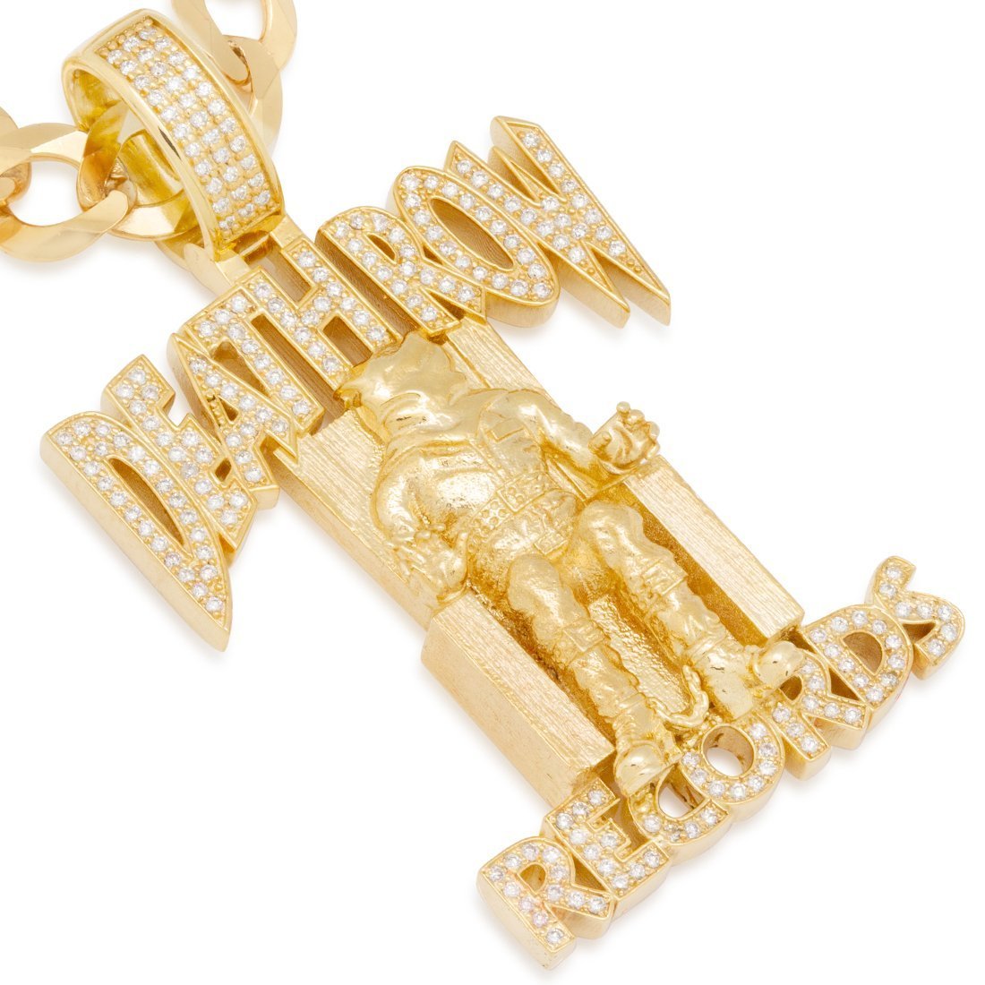 Hip Hop Death Row Records - Iced Logo Necklace