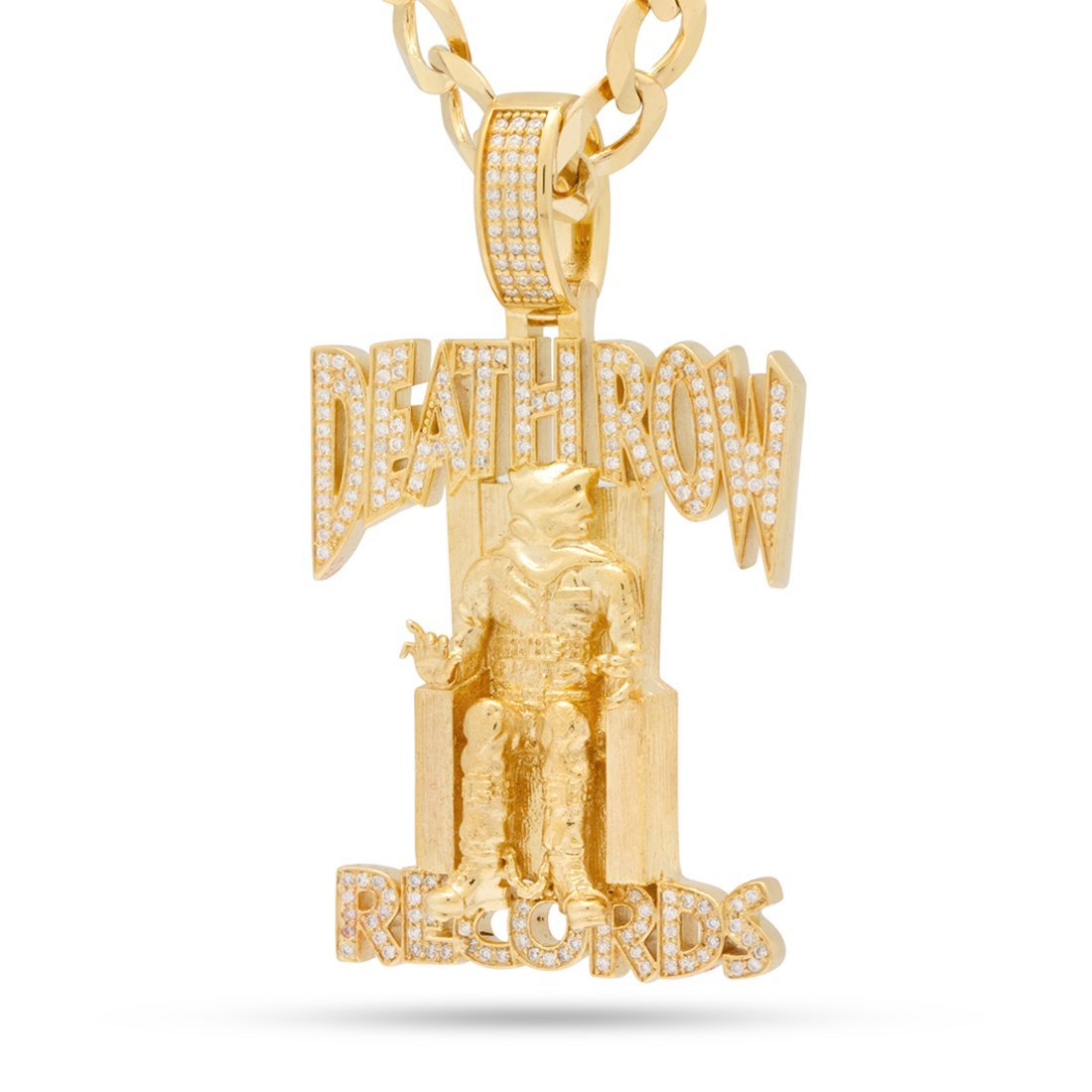 Hip Hop Death Row Records - Iced Logo Necklace