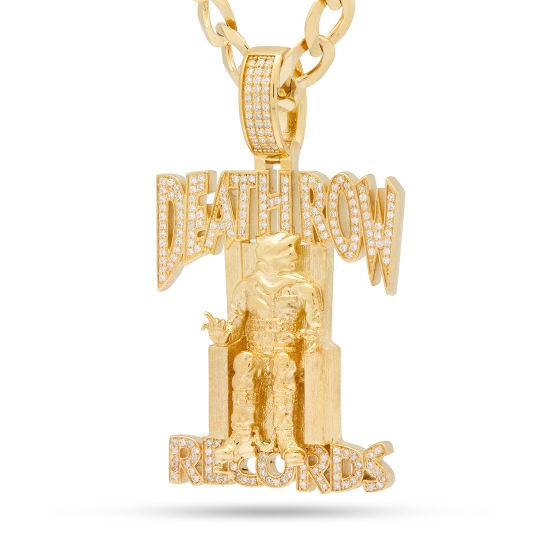 Hip Hop Death Row Records - Iced Logo Necklace