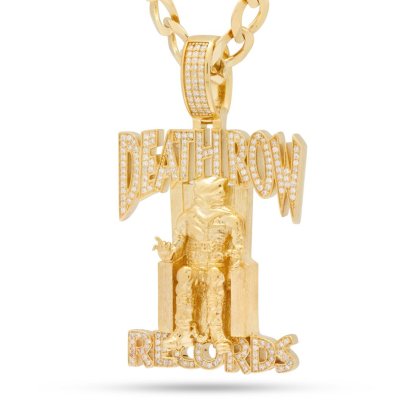 Hip Hop Death Row Records - Iced Logo Necklace