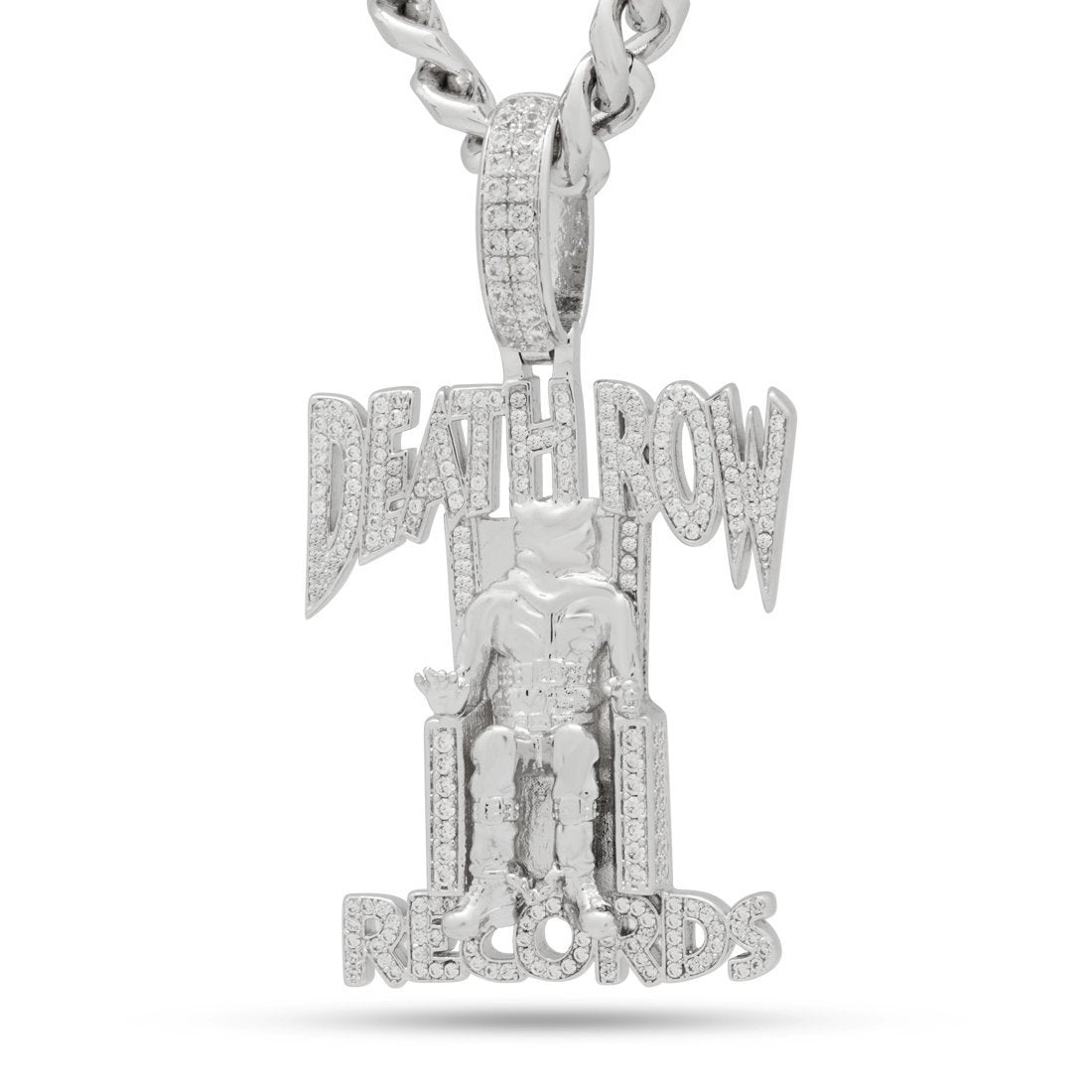Hip Hop Death Row Records - Iced Logo Necklace