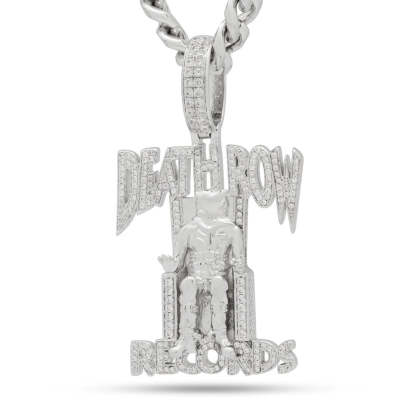 Hip Hop Death Row Records - Iced Logo Necklace