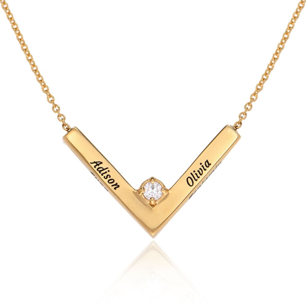 Diamond V Necklace