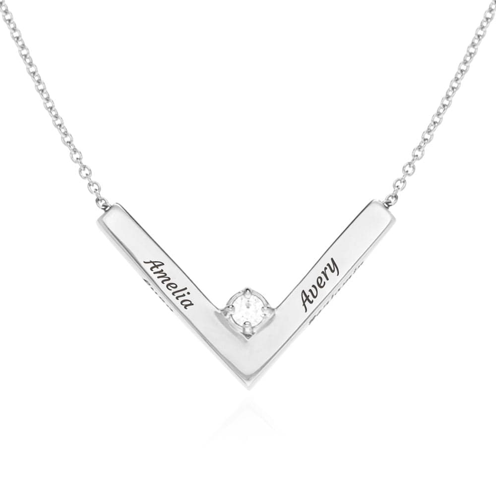 Diamond V Necklace