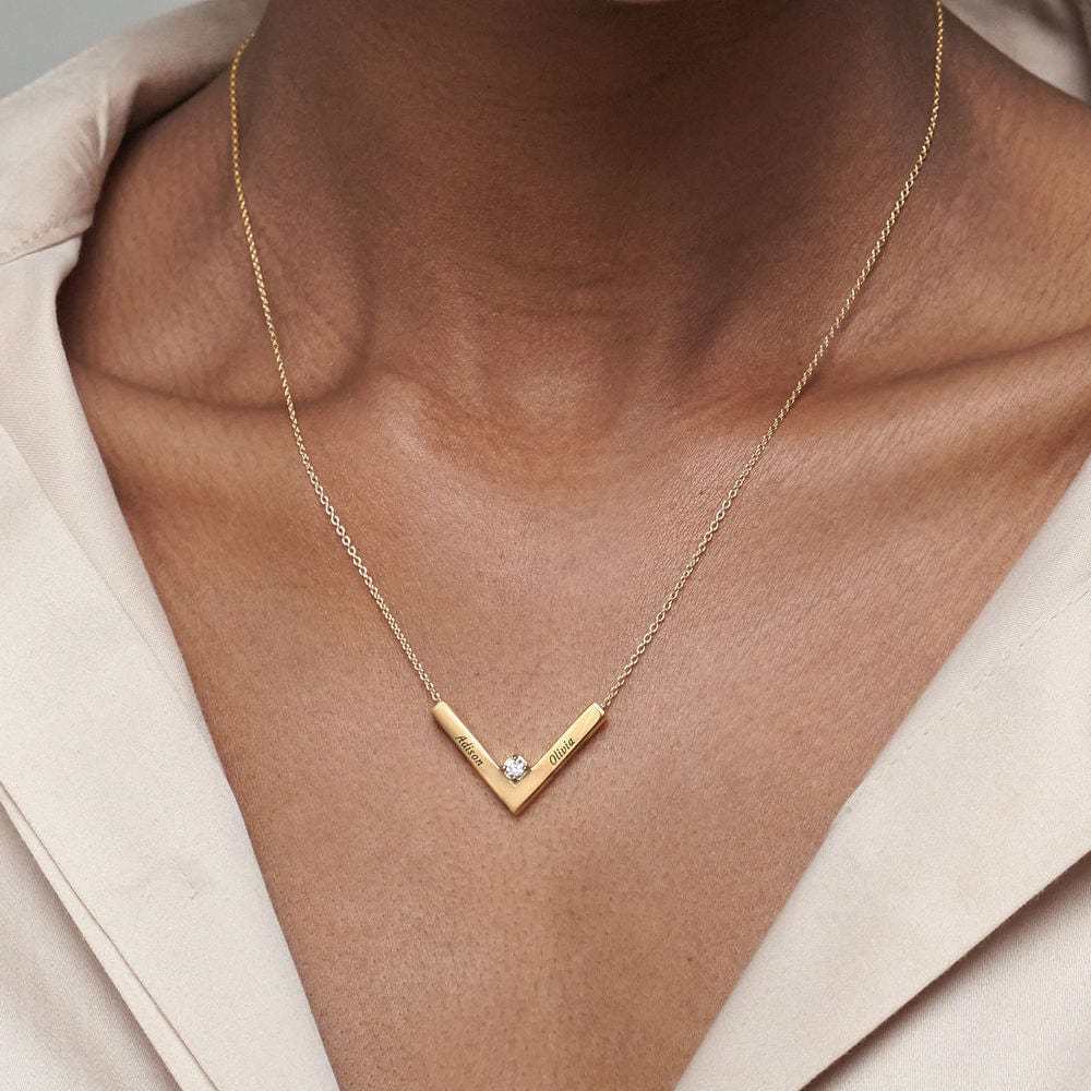 Diamond V Necklace