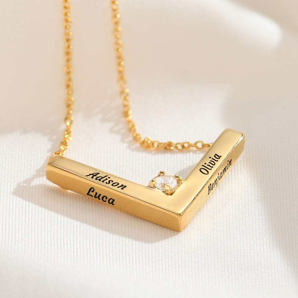 Diamond V Necklace
