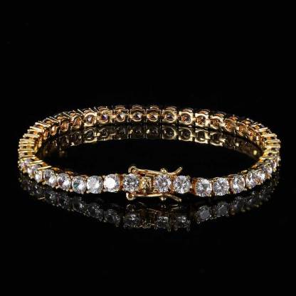 Tennis Bracelet Trendy Brand Hip Hop Men's Bracelet