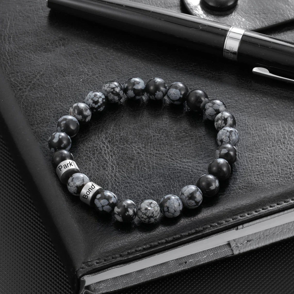 Customized Lava Tiger Eye Stone Beads Bracelet for Men