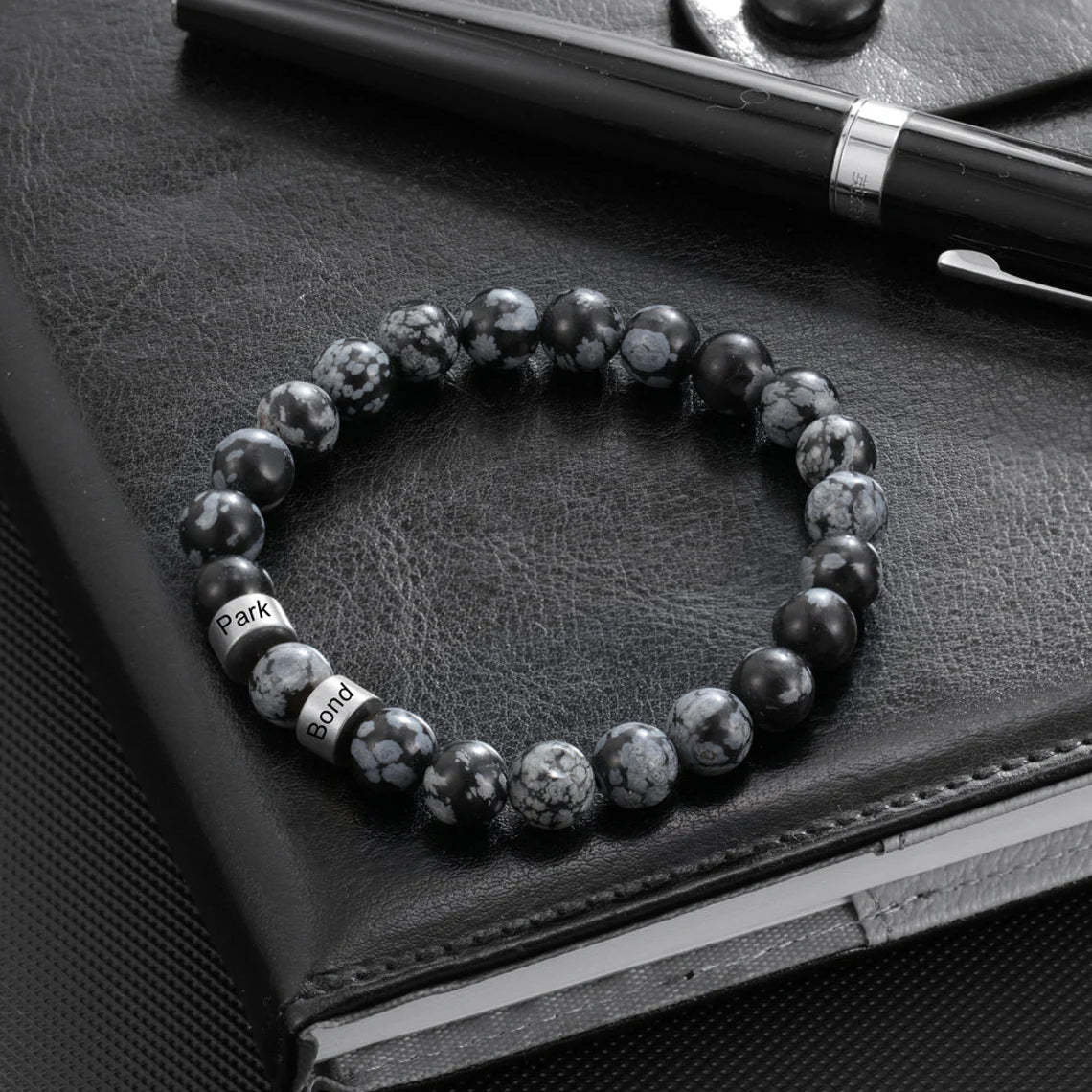 Customized Lava Tiger Eye Stone Beads Bracelet for Men