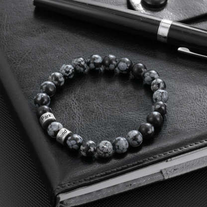 Customized Lava Tiger Eye Stone Beads Bracelet for Men