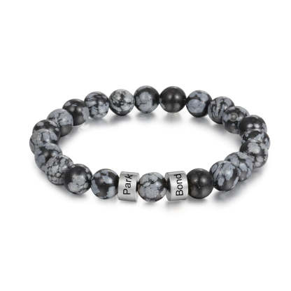 Customized Lava Tiger Eye Stone Beads Bracelet for Men