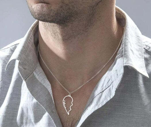 Friendship Necklace for 2 - Couples Necklace Set - Boyfriend Girlfriend Necklace