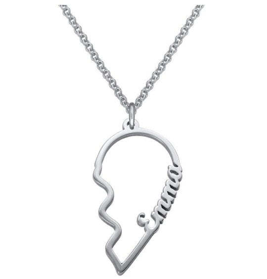 Friendship Necklace for 2 - Couples Necklace Set - Boyfriend Girlfriend Necklace