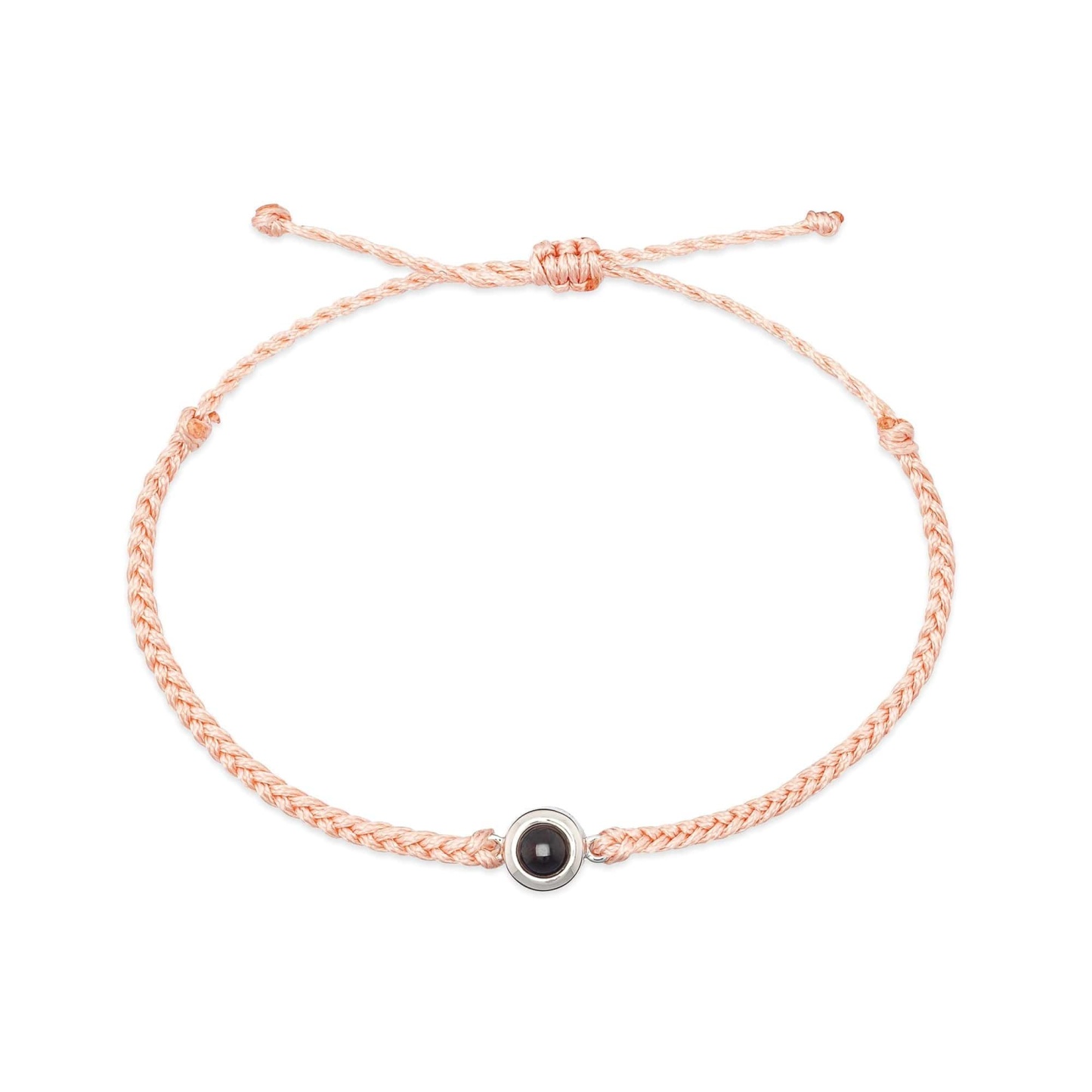 Personalized Circle Hidden Photo Projection Bracelet