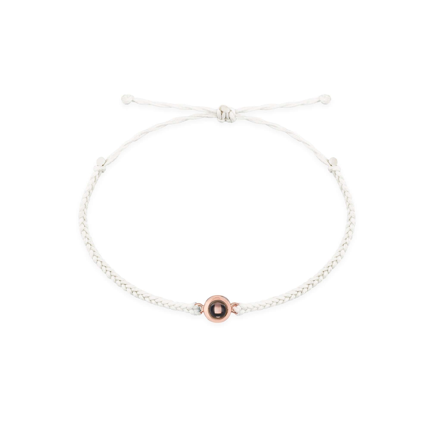 Personalized Circle Hidden Photo Projection Bracelet