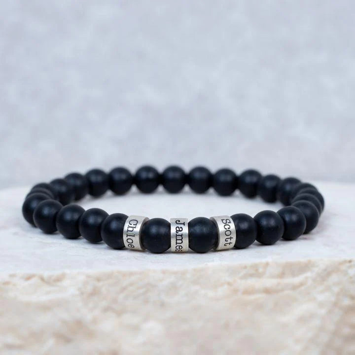 Customized Lava Tiger Eye Stone Beads Bracelet for Men