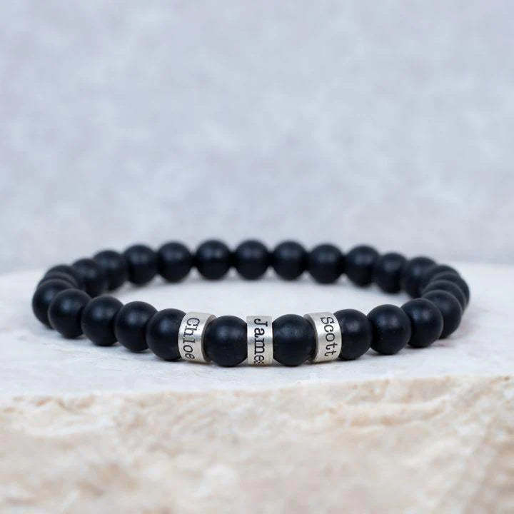 Customized Lava Tiger Eye Stone Beads Bracelet for Men