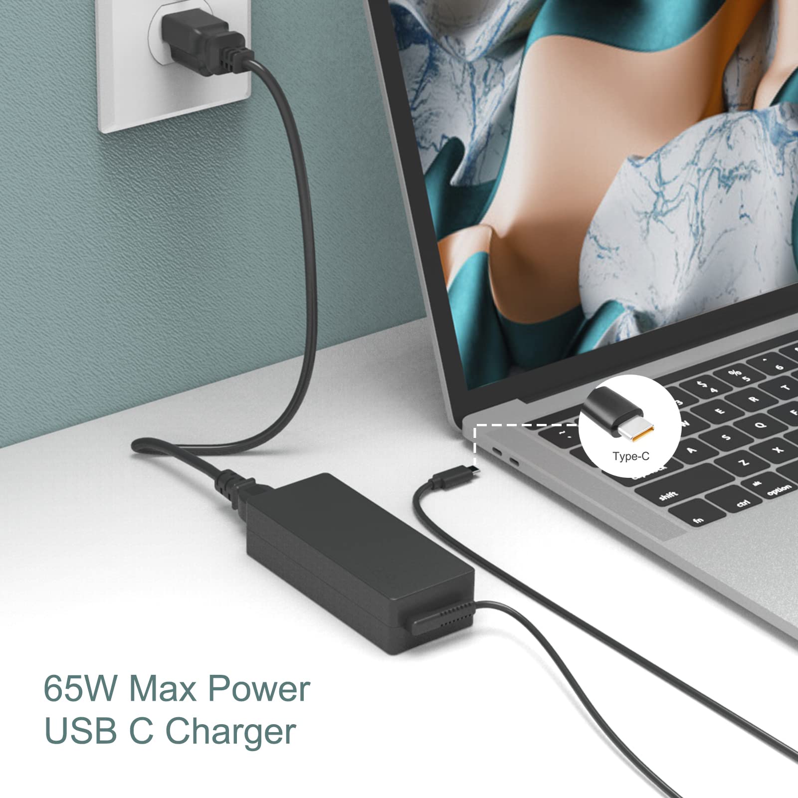 65W USB C Laptop Charger For Lenovo 