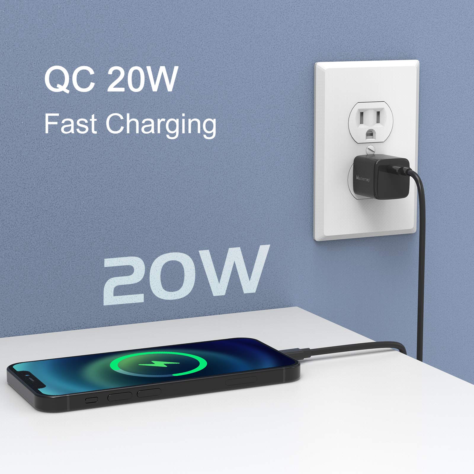 [2Pack]PD 20W Gan USB-C Charger For iPhone 16 Pro/ 16Pro Max  and More USB C Phone