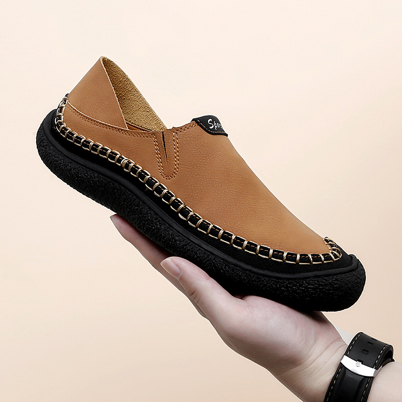 WideFit™: Men’s Handmade Leather Oxford Dress Shoes with Durable Construction, Wide Toe Box, Breathable Design, and Non-Slip Sole