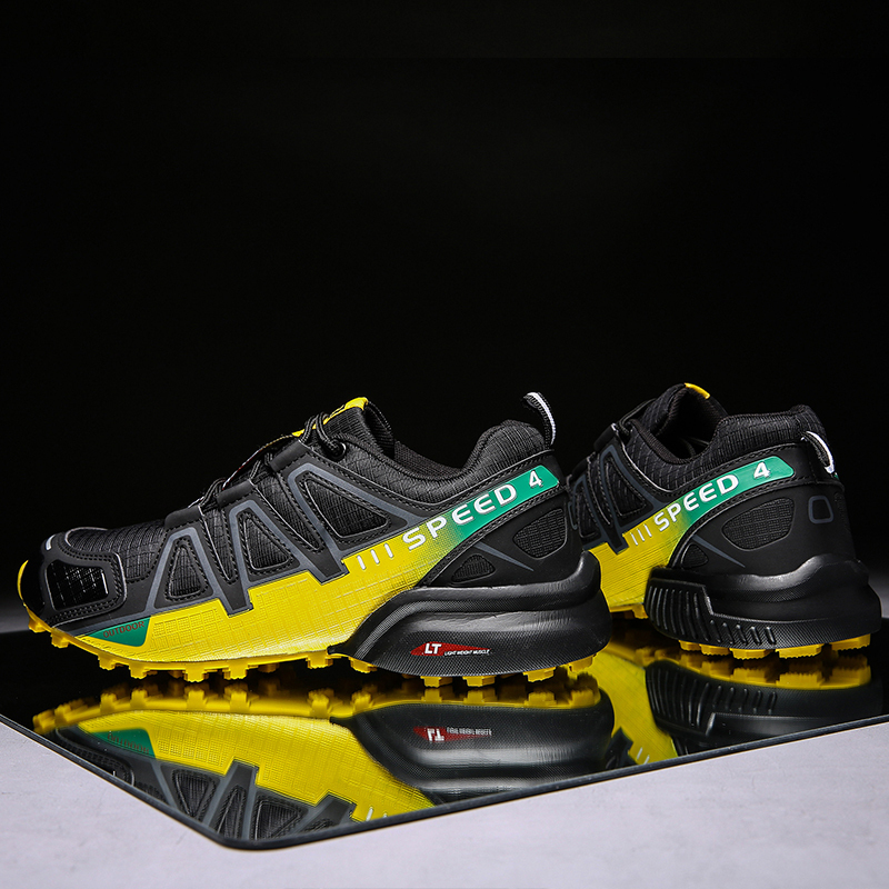 Men’s Outdoor Multifunctional Orthopedic Walking Shoes, Reinforced Rubber Toe Cap, Breathable Mesh Lining, Non-Slip Durable Rubber Outsole