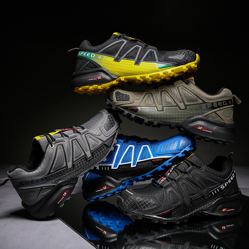 Men’s Outdoor Multifunctional Orthopedic Walking Shoes, Reinforced Rubber Toe Cap, Breathable Mesh Lining, Non-Slip Durable Rubber Outsole