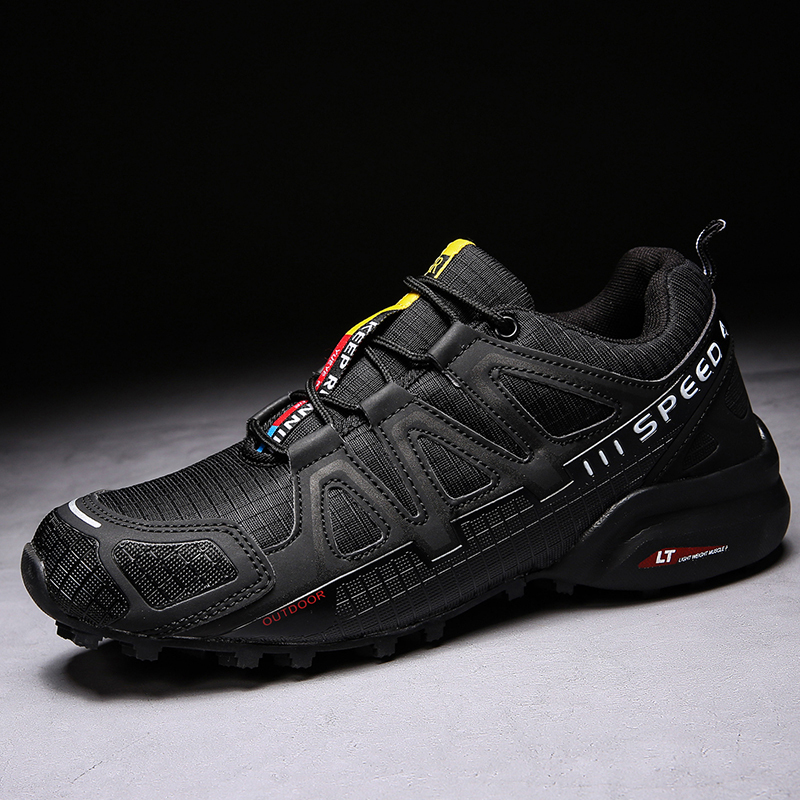 Men’s Outdoor Multifunctional Orthopedic Walking Shoes, Reinforced Rubber Toe Cap, Breathable Mesh Lining, Non-Slip Durable Rubber Outsole