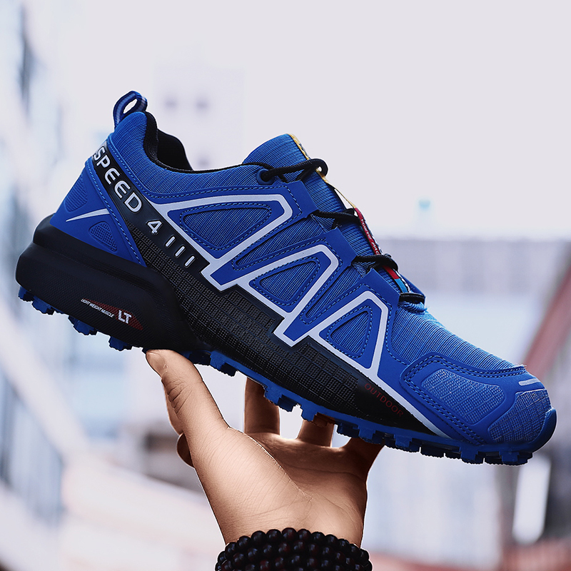 Men’s Outdoor Multifunctional Orthopedic Walking Shoes, Reinforced Rubber Toe Cap, Breathable Mesh Lining, Non-Slip Durable Rubber Outsole