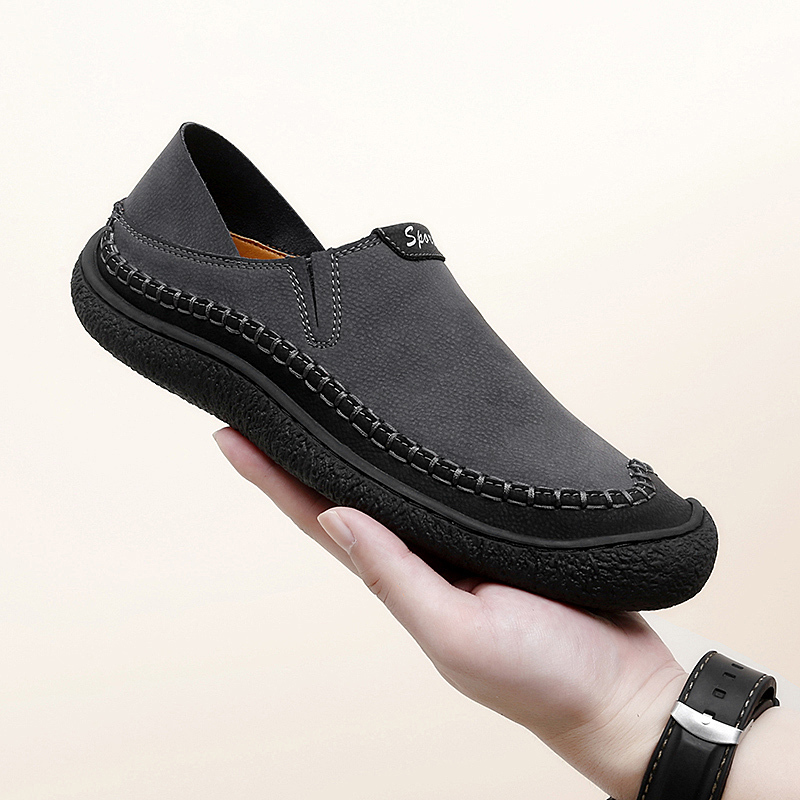 WideFit™: Men’s Handmade Leather Oxford Dress Shoes with Durable Construction, Wide Toe Box, Breathable Design, and Non-Slip Sole