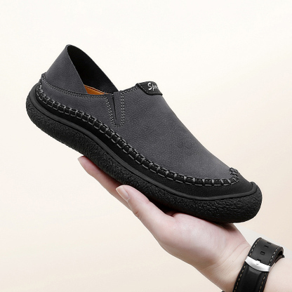 WideFit™: Men’s Handmade Leather Oxford Dress Shoes with Durable Construction, Wide Toe Box, Breathable Design, and Non-Slip Sole