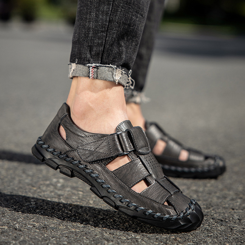 Mens Casual Shoes Summer Breathable Sneakers Loafers Walking Shoes Hand Made Lace-Up Leather Dress Flats Shoes for Driving Business Working Office