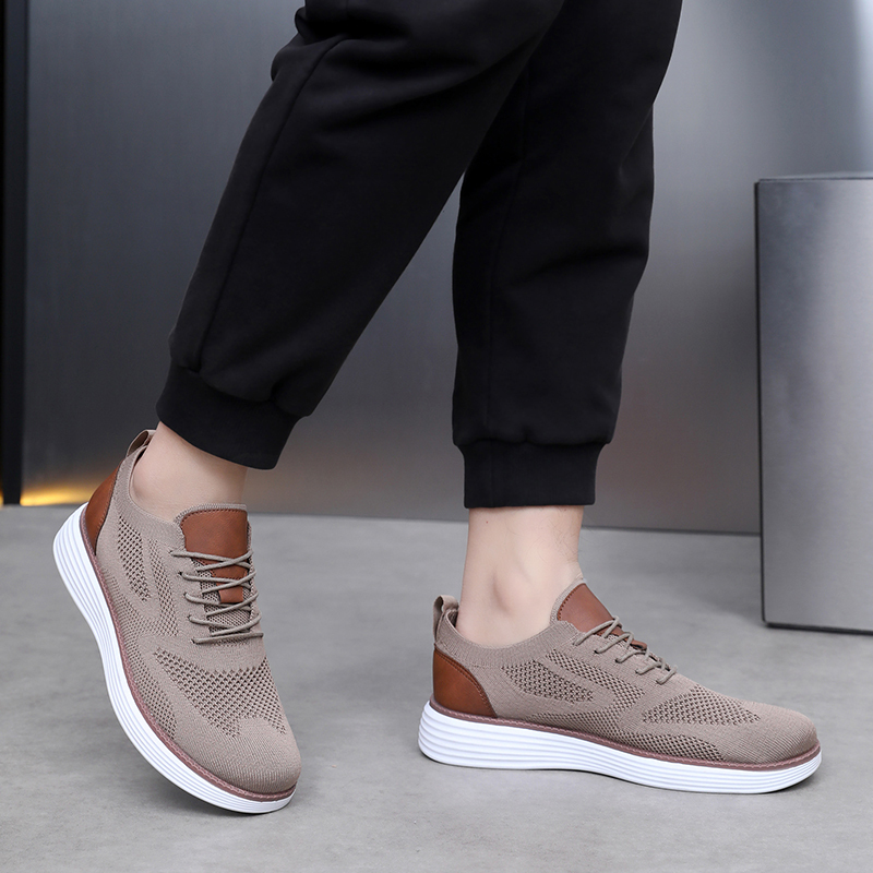 StrideEase: Men's Orthopedic Walking Shoes with Shock-Absorbing Midsole, Breathable Airflow Mesh, and Adaptive Fit Technology