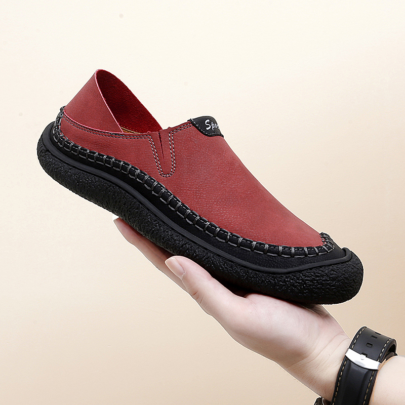 WideFit™: Men’s Handmade Leather Oxford Dress Shoes with Durable Construction, Wide Toe Box, Breathable Design, and Non-Slip Sole