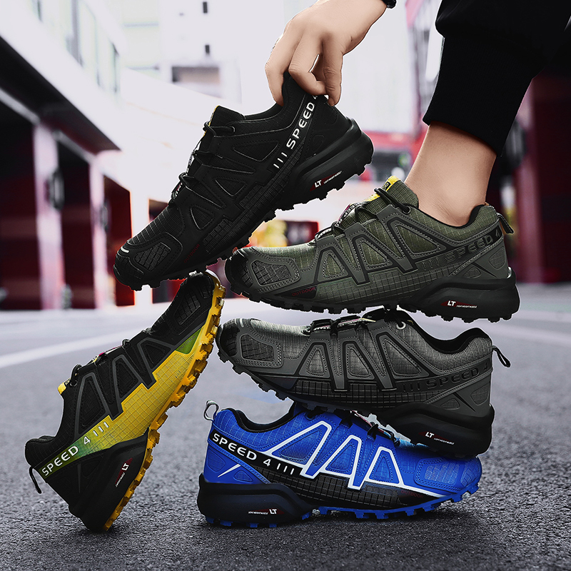 Men’s Outdoor Multifunctional Orthopedic Walking Shoes, Reinforced Rubber Toe Cap, Breathable Mesh Lining, Non-Slip Durable Rubber Outsole