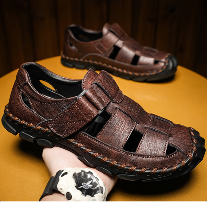Mens Casual Shoes Summer Breathable Sneakers Loafers Walking Shoes Hand Made Lace-Up Leather Dress Flats Shoes for Driving Business Working Office