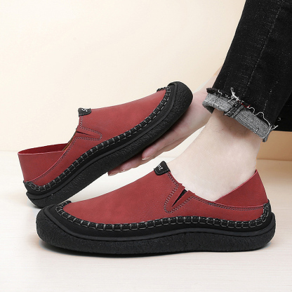 WideFit™: Men’s Handmade Leather Oxford Dress Shoes with Durable Construction, Wide Toe Box, Breathable Design, and Non-Slip Sole