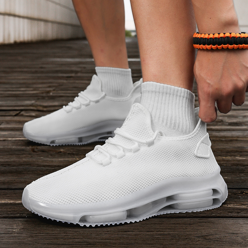 Men’s Wide Width Slip-On Walking Shoes with Arch Support & Height Increase – Comfortable, Breathable Sneakers for All-Season Outdoor Wear