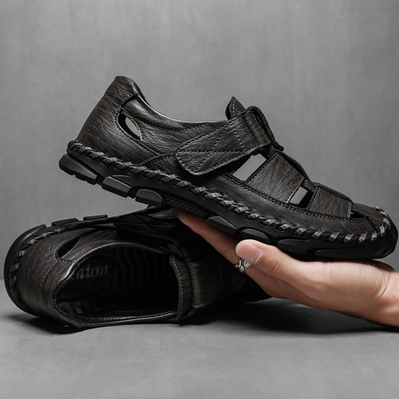 Mens Casual Shoes Summer Breathable Sneakers Loafers Walking Shoes Hand Made Lace-Up Leather Dress Flats Shoes for Driving Business Working Office