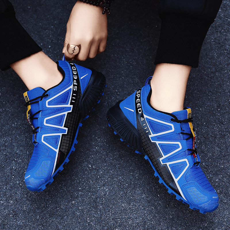 Men’s Outdoor Multifunctional Orthopedic Walking Shoes, Reinforced Rubber Toe Cap, Breathable Mesh Lining, Non-Slip Durable Rubber Outsole