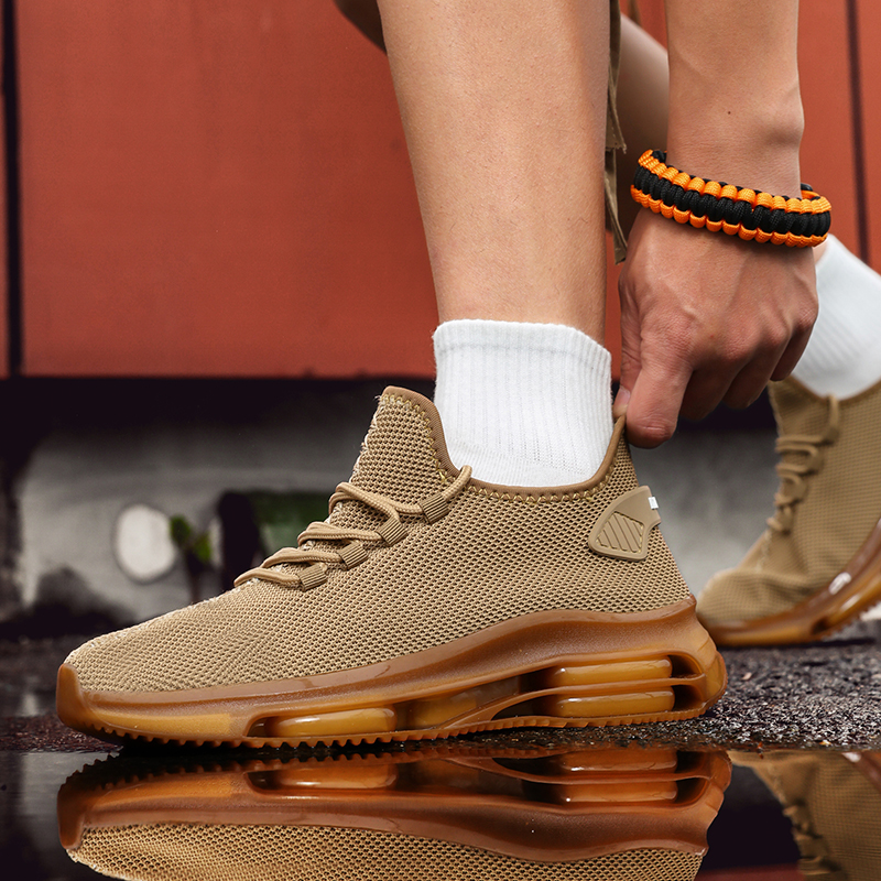 Men’s Wide Width Slip-On Walking Shoes with Arch Support & Height Increase – Comfortable, Breathable Sneakers for All-Season Outdoor Wear