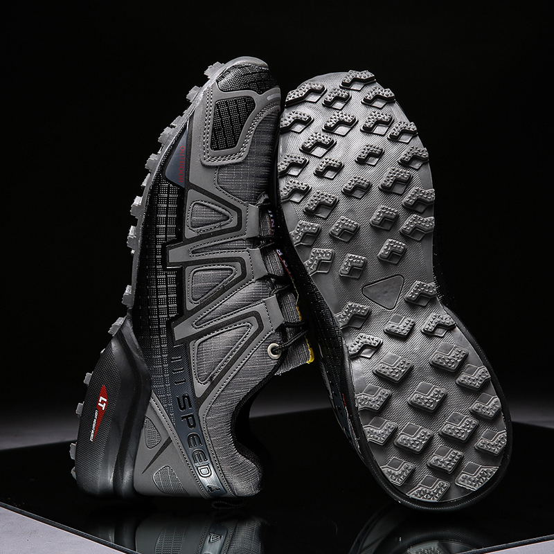 Men’s Outdoor Multifunctional Orthopedic Walking Shoes, Reinforced Rubber Toe Cap, Breathable Mesh Lining, Non-Slip Durable Rubber Outsole