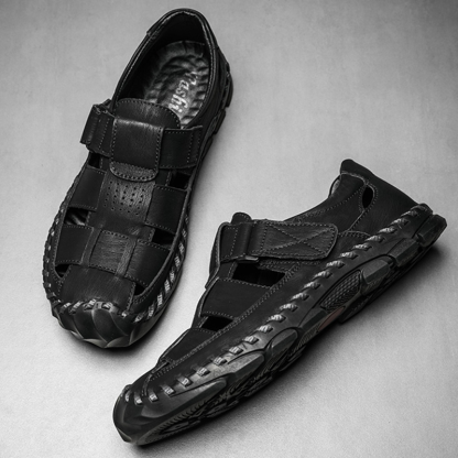 Mens Casual Shoes Summer Breathable Sneakers Loafers Walking Shoes Hand Made Lace-Up Leather Dress Flats Shoes for Driving Business Working Office