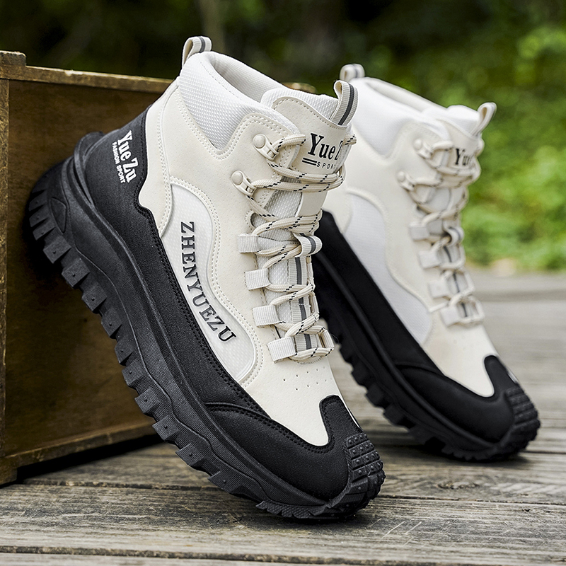 Men's Winter Warm and Cozy Thermal Lining Hiking Shoes - Lightweight - Anti-Slip - Water-Resistant - Breathable Sneakers -Ideal for Daily Routine, Outdoor Adventures, Sport, Travelling