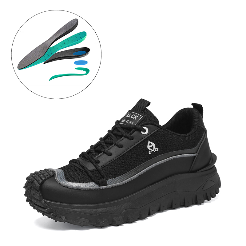 🚶👟 50% OFF !!!⏱️Clearance!!🌟Men’s Sneakers – Bold Stripe Design, Wide Width Comfort, Non-Slip Outdoor Sole, Breathable Lining, Lace-Up Casual Shoes