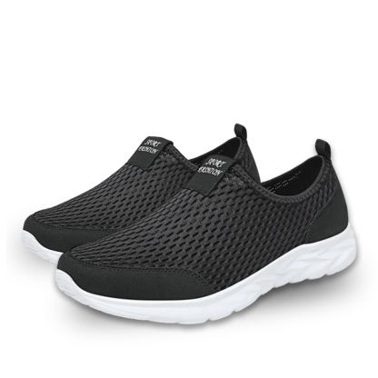 Men’s Slip-On Mesh Loafers Dress Oxfords — Breathable Lightweight Business Casual Shoes with Memory Foam Cushioning, All-Day Comfort, Ideal for Walking, Driving, Travel, Parties