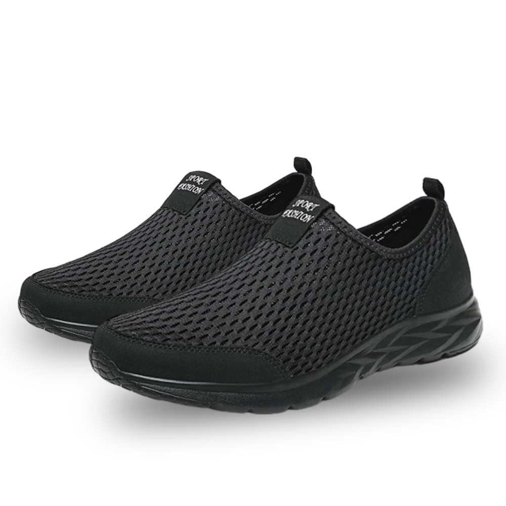 Men’s Slip-On Mesh Loafers Dress Oxfords — Breathable Lightweight Business Casual Shoes with Memory Foam Cushioning, All-Day Comfort, Ideal for Walking, Driving, Travel, Parties