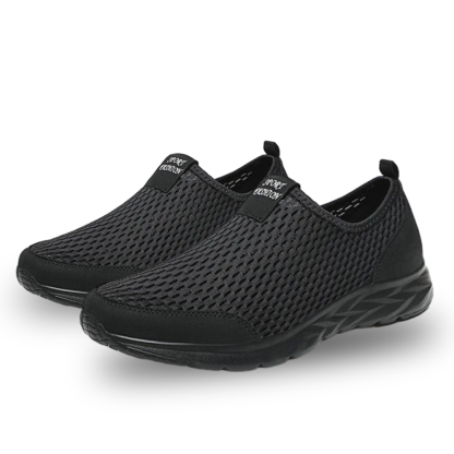 Men’s Slip-On Mesh Loafers Dress Oxfords — Breathable Lightweight Business Casual Shoes with Memory Foam Cushioning, All-Day Comfort, Ideal for Walking, Driving, Travel, Parties