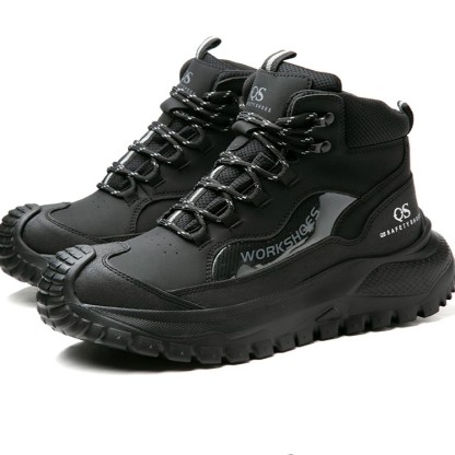 Men’s Safety Work Shoes-Smash&Puncture&Spark-Resistant-Waterproof-Non-Slip-Ideal For Industry/Construction Area