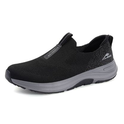 Slip ins Mens Orthopedic Shoes Hands Free Slip on Walking Shoes for Plantar Fasciitis